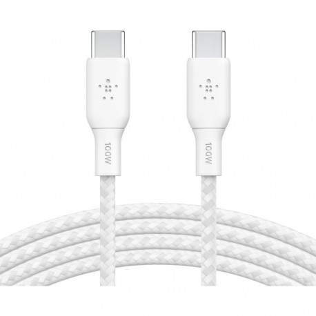 "Belkin BOOST CHARGE USB-C/USB-C Kabel, bis 100 W, 2m, weiß"