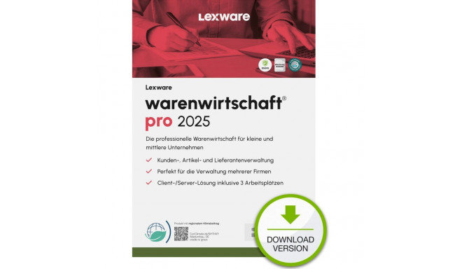 "Lexware Warenwirtschaft Pro 2025 - 3 Devices, ABO - ESD -DownloadESD"