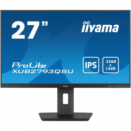 "68,6cm/27"" (2560x1440) Iiyama XUB2793QSU-B7 Business QHD IPS 1ms Black"