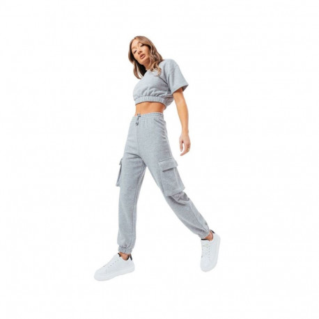 Justhype Sweat Crop T-Shirt-Cargo Joggers Tracksuit W LABON004 (8)