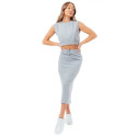 Justhype Sweat Midi Skirt Loungewear Set W LABON007 (10)