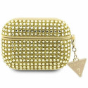 GUESS case for APPLE AirPods Pro GUAPHDGTPD (Rhinestone Triangle Charm) gold