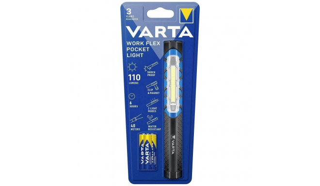 VARTA flashlight LED Pen light 17647 + 3 x batteries R3 (AAA)