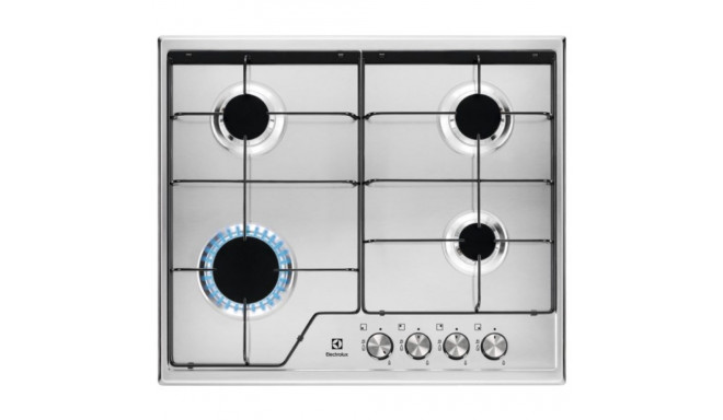 Electrolux KGS6424BX Stainless steel Built-in 60 cm Gas 4 zone(s)