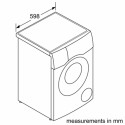 Bosch | Washing Machine | WNC254ARSN | Energy efficiency class A/D | Front loading | Washing capacit