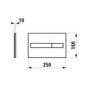 Toilet key LIS Dual Flush, chrome 8956610040001