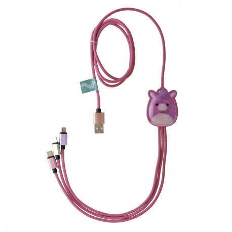 Squishmallows 3in1 charging cable (1.2M) Lola