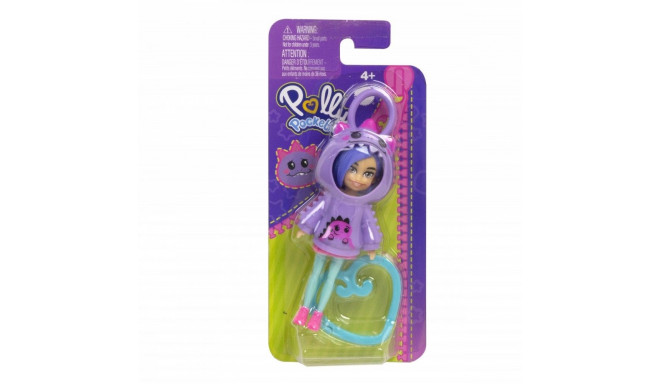Figure Polly Pocket Friend Clips Doll Dino