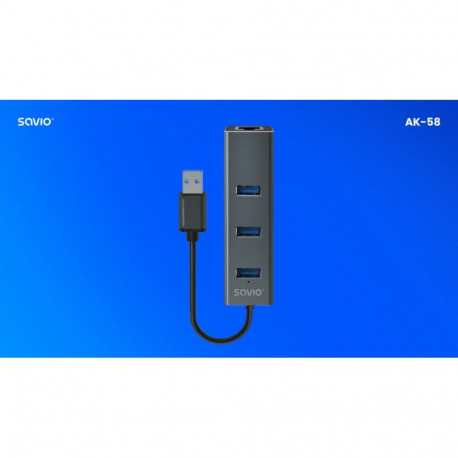 SAVIO AK-58 USB 3.1 Hub
Key Specifications:
*   Product Ty
