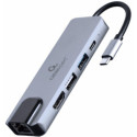 Adapter USB-C 5in1  PD  HDMI  USB 3.1  USB 2.0  LAN