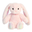 AURORA Rainbow Gingham Bunnies Plīša rozā trusis, 18 cm