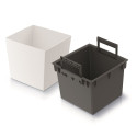 Urbi Square Low Lillepott - valge