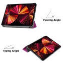 iLike Tri-Fold Eco-Leather Stand Case Samsung Tab A8 10.5'' (2021) X200 / X205 / X207 Purple