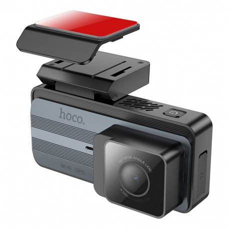HOCO car camera with display 3,69" 2K GPS DV11 silvery gray
