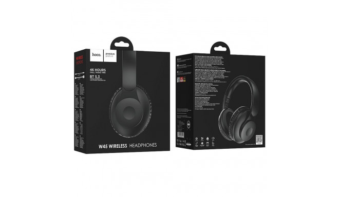 HOCO wireless headphones bluetooth W45 black