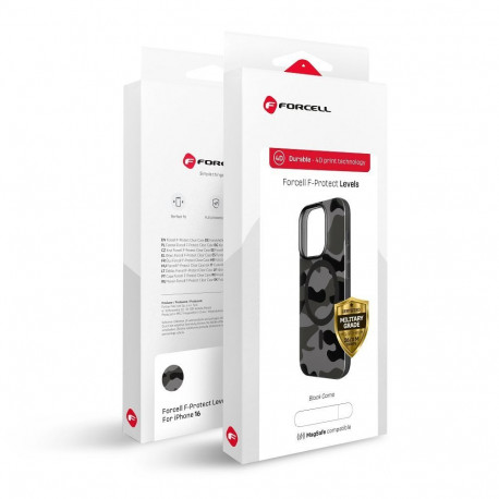 Case for iPhone 16 PLUS Forcell F-Protect Levels Dual Layer 4D technology compatible with Magsafe Mi