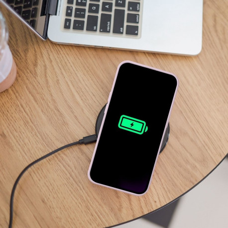 Case for Samsung S25 PLUS Silicone Mag Cover compatible with MagSafe pink