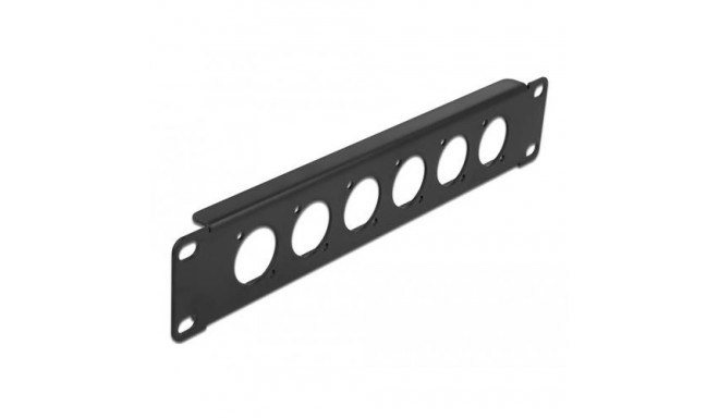 DeLOCK 10″ D-Type Patch Panel 6 Port black