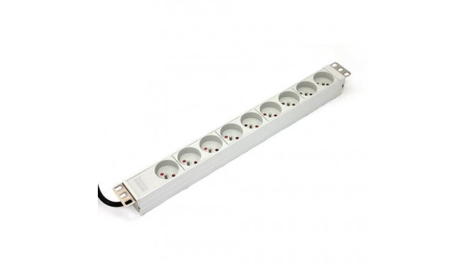 Digitus A-19-STRIP-3-IMP power distribution unit (PDU) 9 AC outlet(s) 1U White