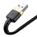 BASEUS cable USB A to Lightning 2,4A Cafule CALKLF-BV1 1 m black gold