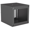Intellinet võrgukapp, seinapealne (põhimudel), 9U, kasutatav sügavus 500mm/laius 485mm, must, flatpa