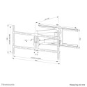 Teleri seinakinnitus WL40-550BL18 NEOMOUNTS