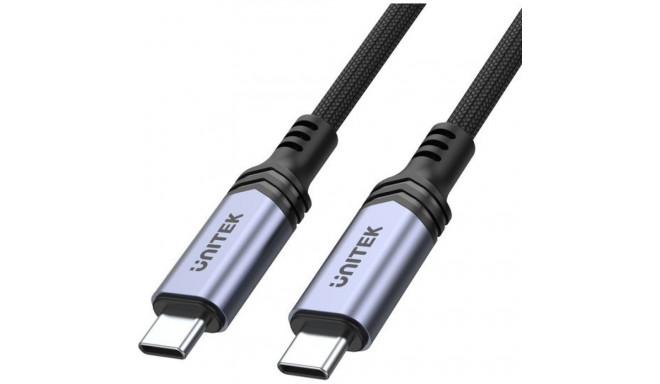 USB Kaabel Unitek USB-C - USB-C 2 m Must (C14110GY-2M)