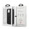 Guess GUHCP12LRSAVSBK iPhone 12 Pro Max 6.7" black/black hardcase Saffiano Vintage Script