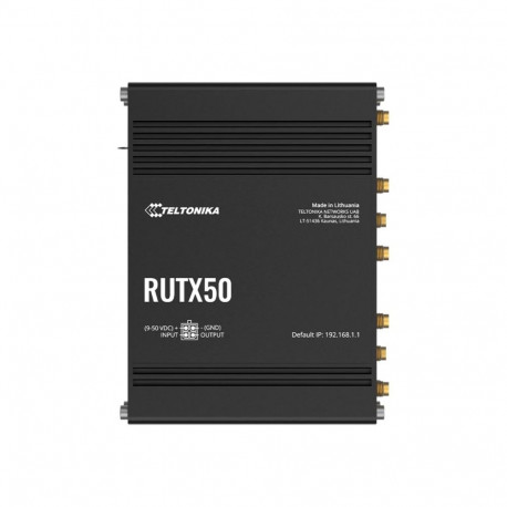 Teltonika tööstuslik 5G ruuter RUTX50 802.11ac 867Mbit/s 10/100/1000Mbps Mbit/s Mesh-tugi Jah MU-MiM