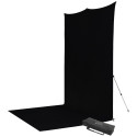 Westcott X Drop Pro Kreukbestendige Achtergrond Kit Rich Black Sweep (8' x 13')