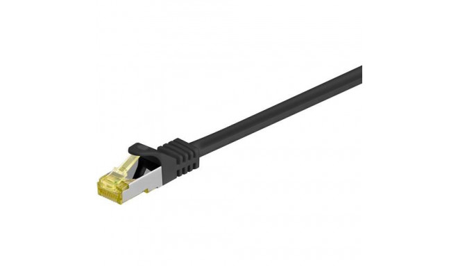 Goobay RJ45 Patch Cord CAT 6A S/FTP (PiMF), 500 MHz, with CAT 7 Raw Cable, black, 25m