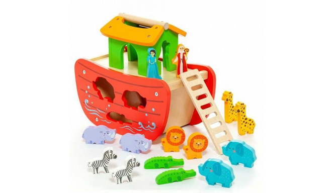 Playset Moltó Noah's ark Wood 17 Pieces