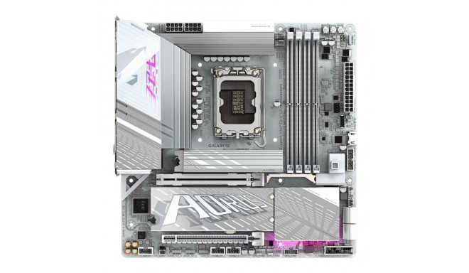 GIGABYTE Z890M AORUS ELITE WIFI7 ICE emaplaat – toetab Intel Core Ultra (Series 2) protsessoreid, 12