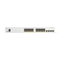 Cisco Catalyst 1200-24P-4X Tark Lüliti, 24 Porti GE, PoE, 4x10GE SFP+, Piiratud Eluaegne Kaitse (C12