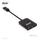 CLUB 3D CSV-7200 Multivoo Transport (MST) jaotur DisplayPort™1.4-st DisplayPort™1.4-e Kahe Monitori 