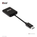 CLUB 3D CSV-7200 Multivoo Transport (MST) jaotur DisplayPort™1.4-st DisplayPort™1.4-e Kahe Monitori 