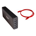 CLUB3D USB Type C 3.2 Gen1 kolmekordne ekraan Dynamic PD laadimisdokk 100W PD toiteadapter