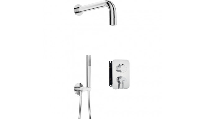 Concealed shower set with mixer BOX - with hand shower