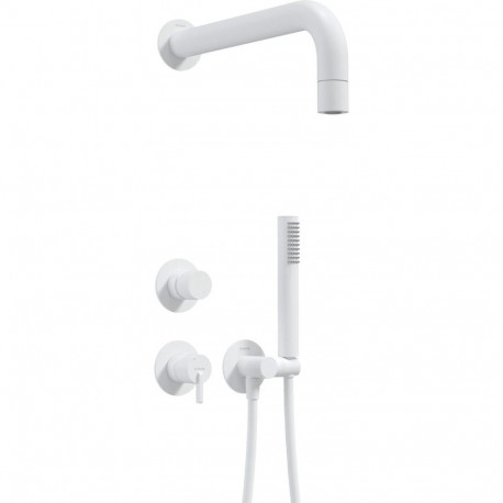 Concealed shower set with hand shower