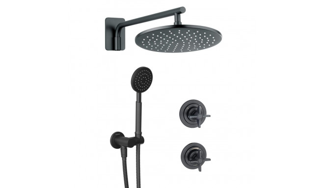 Concealed shower set