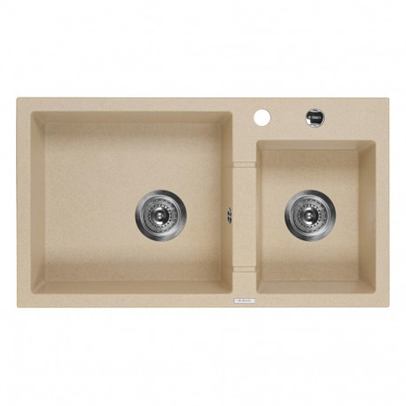 2-bowl granite sink