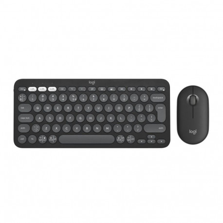 Logitech 920-012239 universaalne RF juhtmevaba + Bluetooth klaviatuuri ja hiire komplekt QWERTY US I