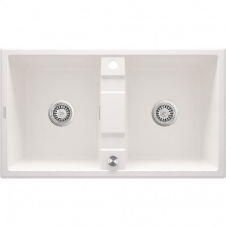 2-bowl granite sink
