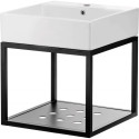 Wall-hung bathroom console with washbasin - 50x50 cm