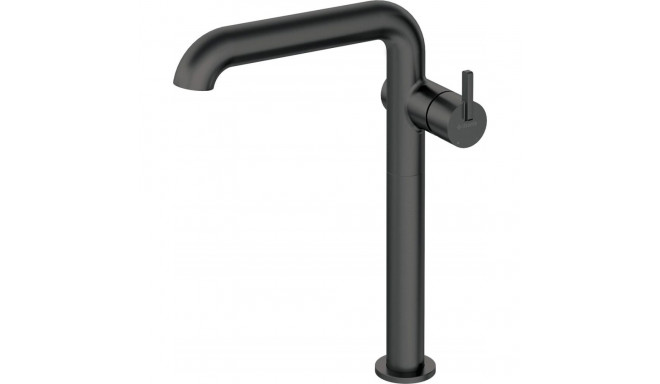 Tall basin mixer with rectangular spout