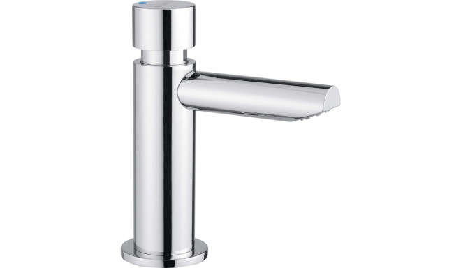 Timed washbasin mixer