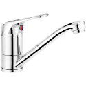 Basin mixer with swivel spout