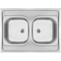2-bowl steel sink - overlay