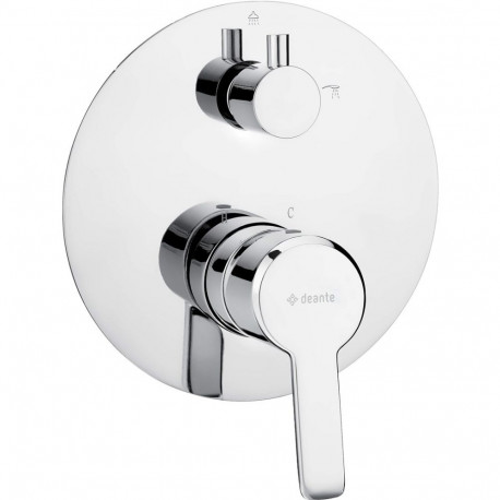 Concealed shower mixer with shower switch