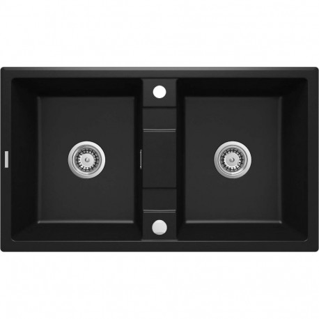2-bowl granite sink
